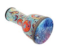 Mikinona Portable African Style Djembe Drum Hand Drum for Adults and Lightweight PVC Percussion Instrument with Unique Pattern Easy to Carry for Learning Playing Dancing and Performance