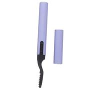 Mikinona Portable Aluminum Alloy Mini Heated Electric Eyelash Curler Pen Purple for Women Battery-Free Heated Eyelash Curling at Home and Travel