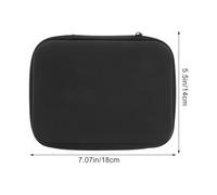 Mikinona Portable Breath Machine Bag EVA Organizer with Carry Handle and Mesh Pockets Travel Storage Pouch for Oxygen Machines and Accessories Compact for Easy Transport