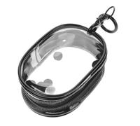 Mikinona Portable Clear PVC Doll Display Bag Compact Mini Figure Storage with Keychain for Collectors Travel Use Transparent Doll Organizer for Rag and Accessories