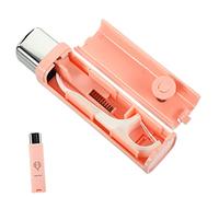 Mikinona Portable Dental Floss Organizer Compact Automatic Floss Pick Box Teeth Cleaning Tool Go Use Durable Pink Design for Home Travel