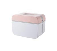 Mikinona Portable Double Layer Plastic Kit Multi-Functional Medicine Storage Box with Compartment for Home Use Emergency Medical Case