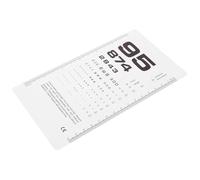 Mikinona Portable Double Sided Plastic Eye Chart for Wall Clear Pattern Vision Testing Chart for Eye Exams Sturdy Design for Hospitals Schools and Home Use