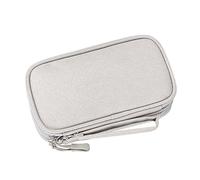 Mikinona Portable Electronic Organizer Pouch for Travel with Oxford Cloth Dual Storage for Cables USB Drives Earphones and Chargers Multipurpose Cord Organizer for Business Trips and