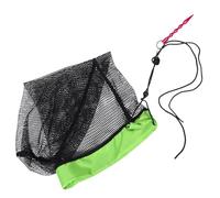 Mikinona Portable Foldable Nylon Mesh Fishing Net Bag with Ground Stake Invisible Concealed Fish Storage Cage for Outdoor Sports Kayak Use Easy to Carry and Stable Insert