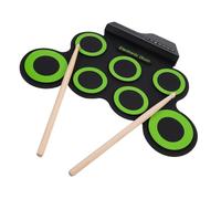 Mikinona Portable Folding Silicone Electric Hand Roll Drum Set USB Powered Jazz Drum with Headphone Output and Accompaniment for Home Practice