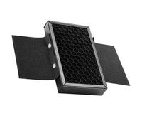 Mikinona Portable Honeycomb Grid Flashlight Hood Quick Release Spot Filter Light Reflector for Hot Shoe Flashes Easy to Install with Hook and Loop Enhances Modeling Effect by Highlighting