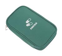 Mikinona Portable Large Medicine Bag with Zipper Closure Wear Resistant Oxford Emergency Kit Pouch for Family Travel and Home Storage of Daily Medication and Sundries