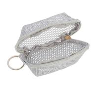 Mikinona Portable Mesh Makeup Sponge Bag with Premium Zipper Mini Cosmetics Organizer Pouch for Travel and Home Lightweight Portable Makeup Bag for Lipstick Toiletries and Small Items