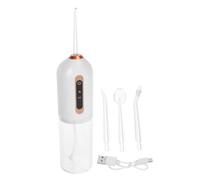 Mikinona Portable Mini Water Flosser Cordless Rechargeable Adjustable Pressure Oral Irrigator for Teeth Cleaning Gentle Deep Plaque Removal Travel Handheld Dental Flusher for Home Office
