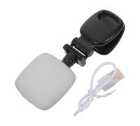 Mikinona Portable Mobile Phone Selfie Light with Clip-on Design and Rear Mirror, Adjustable Brightness for Instant Vlogging and Outdoor Adventures, Plastic Material, Black