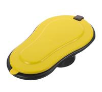 Mikinona Portable Squatting Toilet for Construction Site and Outdoor Use Thickened Plastic Temporary Commode for Renovation Projects Easy Installation and Maintenance Yellow Compact