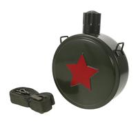 Mikinona Portable Stainless Steel Water Bottle with Built Strap Flat Sports Flask for Running Camping Military School Training Outdoor Canteen for Young Explorers