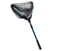 Mikinona Portable Telescopic Fishing Net with Braided Mesh Lightweight Foldable Fish Basket for Sea River Lake and Boat Fishing Large Capacity Aluminum Frame for Catch and Release