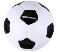 Mikinona Portable Vinyl Football Piggy Bank for Boys and Large Removable Lid Coin Storage Container Educational Savings Pot Teaching Money Responsibility and Counting Skills