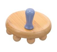 Mikinona Portable Wooden Acupoint Massage Roller for Deep Tissue Muscle Relief Handheld Multi-Function Body Tool for Neck Back Arms Legs and Thighs Natural Wood Design