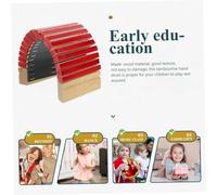 Mikinona Portable Xylophone Percussion Instrument Educational Wooden for Music Development Safe Natural Wood present Random Color