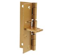 Mikinona Positioning Concealed Door Hinge Gold Self Closing Garage Door Hinge Heavy Duty Spring Loaded Automatic Closing for Shower and Gate