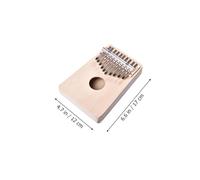 Mikinona Practical Kalimba Thumb Piano for Beginners Portable Finger Piano Musical Instrument Lightweight Craftsmanship for Easy Melodious Play