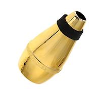 Mikinona Practice Trumpet Mute Plastic Material Gold Tone Quiet Sound for Trumpet Players