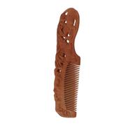 Mikinona Premium Brown Plastic Hair Detangling Comb with Wear Resistance and Deform Resistance Features for Gentle Scalp Massage and Styling Care