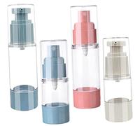 Mikinona Pressure Sprayer Bottle Set Travel Filler Bottles for Creams Mini Travel Size Lids Random Color