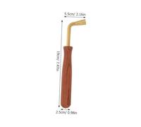Mikinona Professional Dulcimer Tuning Wrench Piano Spanner Metal Wood Ergonomic Grip for Guzheng Piano Tuner Kit Instrument Tone Tool