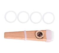 Mikinona Professional Wooden Kazoo Instrument for Beginners Music with Polished Surface Easy to Play Guitar and Ukulele Accompaniment Bright Design for Musical Enlightenment and Fun