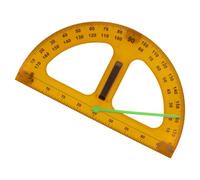 Mikinona Protractor Tool Portable Multi-Function for Teachers Half Circle Lightweight Plastic Geometry Ruler with Handle Design Angle Measuring Tool for Classroom Use