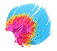 Mikinona Punk Rock Masquerade Wig Unisex Cosplay Prop with Style Comfortable Fit for Fancy Dress Halloween Role-playing and Party Accessories Random Color