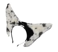 Mikinona Realistic for Plush Headband with Dog and Standing Spotted Ear Ears Lightweight and Stable Fit Adults Women for Conventions and Cosplay