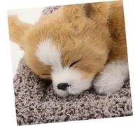 Mikinona Realistic Plush Dog Car Decoration with Slip Mat Cute Chihuahua Dashboard Ornament for Car Interior Easy Installation for Pet Lovers and Dashboard Enhancement