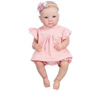 Mikinona Realistic Reborn Doll with Poseable Limbs and Soft Vinyl Skin Lifelike Newborn for Role Play and Hugging Random Color