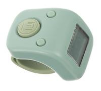 Mikinona Rechargeable Digital Finger Counter Silicone Ring, Silent Mini Electronic Tally Counter Night Light and Power-Off Memory, Small Handheld Finger Clicker for Chanting and Counting