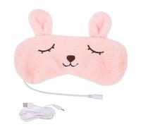 Mikinona Rechargeable Warm Eye Cover USB Heated Eye Pad for Travel Home Cartoon Design Temperature Comfortable for Relaxation Fatigue Relief