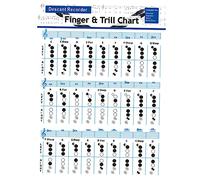 Mikinona Recorder Chart Bass Chord Chart Practice Flute Chord Learning Guide for Students