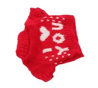 Mikinona Red Knitted Bear Hoodie Sweater for Plush Soft Yarn Doll Clothes Flexible Interchangeable Outfit for Teddy Bear Accessories and Doll Decoration