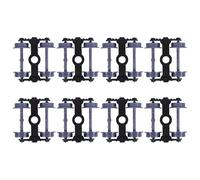 Mikinona Replacement 75 Scale Model Train Wheels for Railway Accessories, Universal 2.4Cm Gauge with Precision Engineering for Model Train Maintenance and DIY Kits