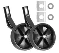 Mikinona Replacement Bike Training Wheels with Professional Auxiliary Black Wheels Type Bracket for S Bicycle Support and Balance Learning Accessories