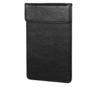 Mikinona Restaurant Check Presenter Black Server Book 10x16cm Small Guest Check Pad Clipboard for Waitress with Cloth Texture Suitable for Bars Cafes and Hotels