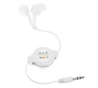 Mikinona Retractable In Ear Earphones Lightweight Compatible Headphones Portable Design for for Music the Go Comfortable Cushions for Enhanced Listening