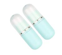 Mikinona Retractable Makeup Brush Set 2pcs Travel Size Blush and Foundation Brush for Liquid Powder Portable and Compact Makeup Organizer