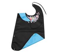 Mikinona Reusable Adult Feeding Bib for Elderly with Large Pocket Washable Clothing Protector Oversized Dining Apron for Men and Women Spill Resistant Aid for Mealtime Assistance