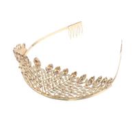 Mikinona Rhinestone Bridal Tiara Crown Headband Elegant Crystal Headpiece for Weddings Prom Pageants Stylish Alloy Design for Brides Radiant Sparkle Comfort