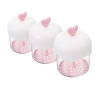 Mikinona Rich Foam Bubble Maker for Face Wash 3pcs Facial Cleanser Foamer Cup Travel-sized Foaming Bottle Red