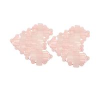 Mikinona Rose Quartz Eye Mask Heart-shaped Stone Eye Cover Soothing Cooling for Spa and Sleeping Relaxation