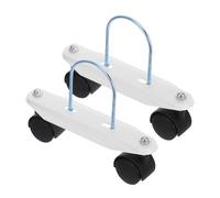 Mikinona Rotary Patio Gas Heater Wheel Replacement with Brakes Sturdy U-support Steel Trolley Base for Easy Mobility and Stable Heater Positioning