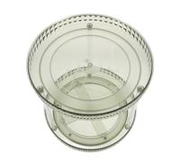 Mikinona Rotating Tiered Makeup Organizer Tray Turntable Cosmetic Storage for Perfume Skincare Jewelry Multipurpose Vanity Storage for Bathroom and Kitchen