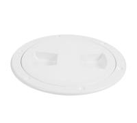 Mikinona Round Boat Deck Hatch Cover Abs Plastic Inspection Lid for Sailboats and Motorboats Pre-drilled Leakproof Access Hatch for Toolbox and Deck Maintenance