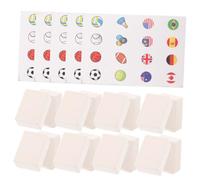Mikinona Seaside Game Blocks Tiles Mahjong Style Sports Ball Plastic Set for Family Picnic Attention Exercise Tile Matching Game